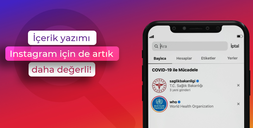 İçerik yazımı Instagram için de artık daha değerli!