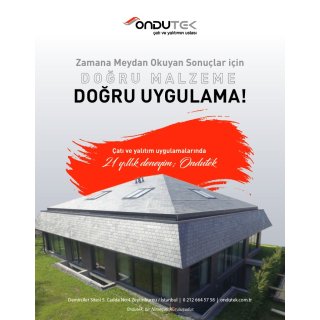 Ondutek Dergi İlanı Tasarımı